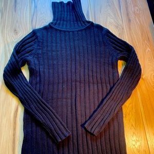 SONOMA-Black Knit Turtleneck